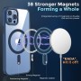 Coque Transparent Couleur Magnétique pour iPhone 12/12 Pro